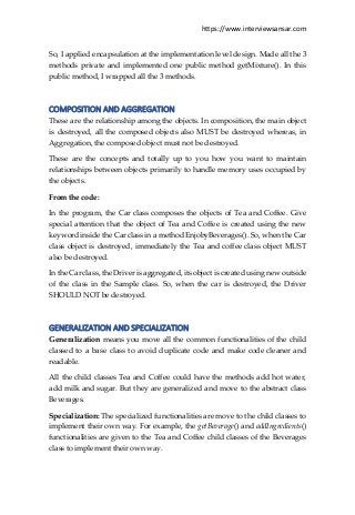 ALL OOPs Concepts Using Java with 1 Tiny | PDF