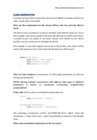 ALL OOPs Concepts Using Java with 1 Tiny | PDF
