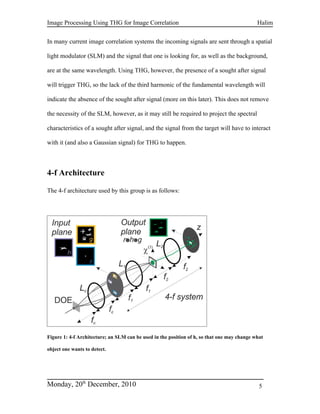 All optical image processing using third harmonic generation for image ...