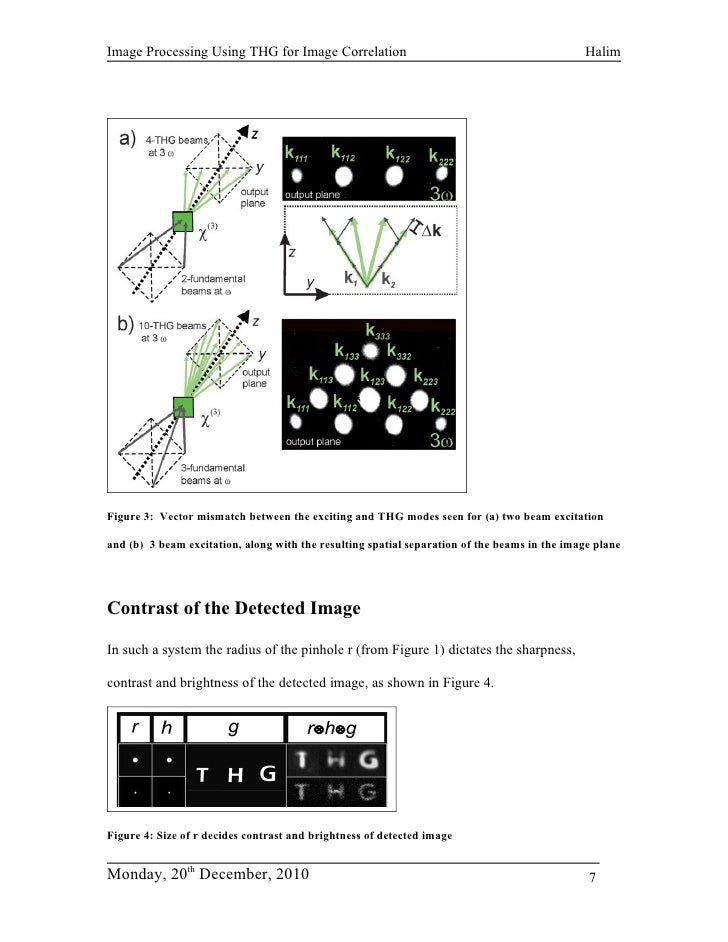 All optical image processing using third harmonic generation for imag…