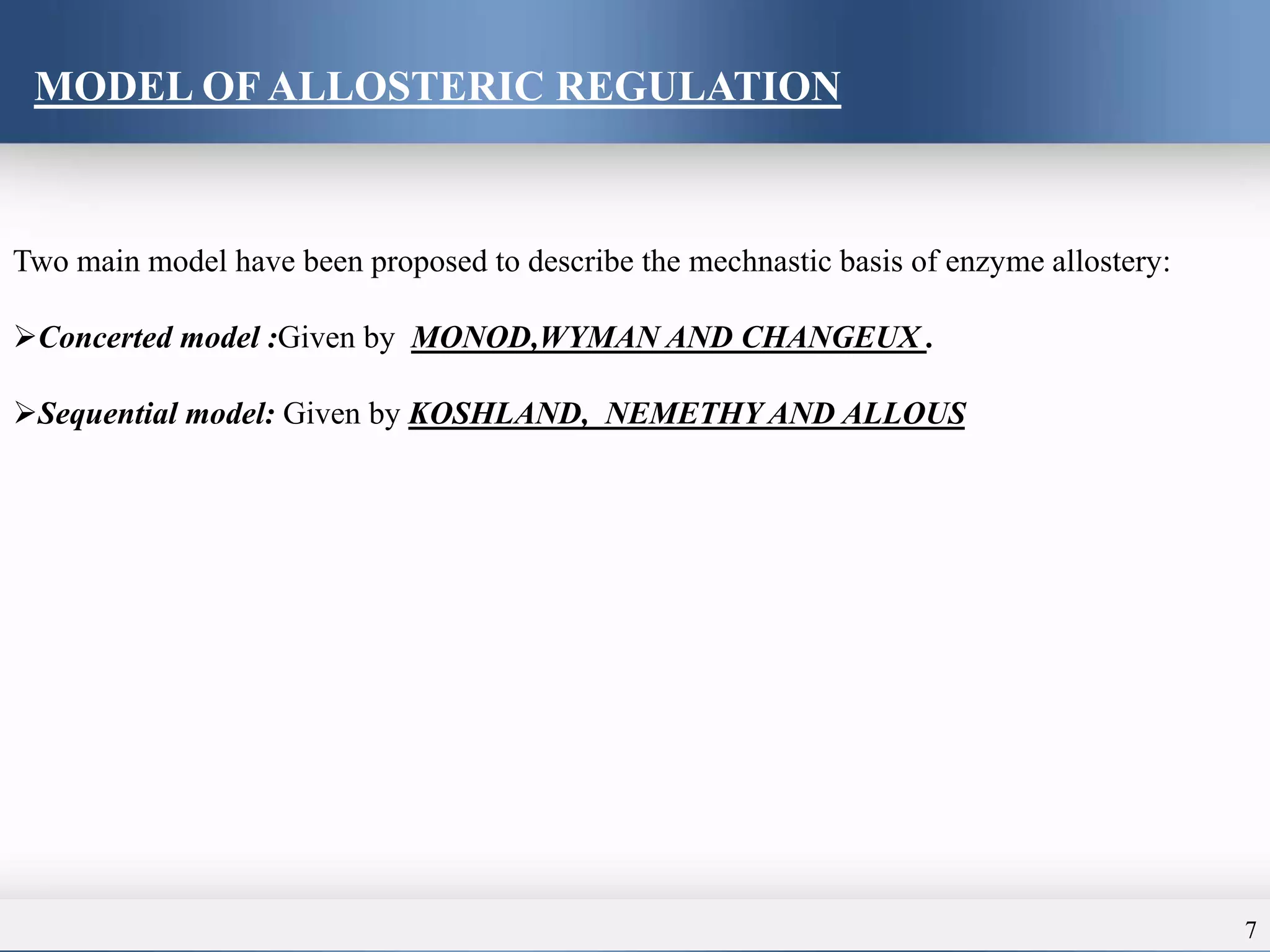Allosteric enzymes | PPTX