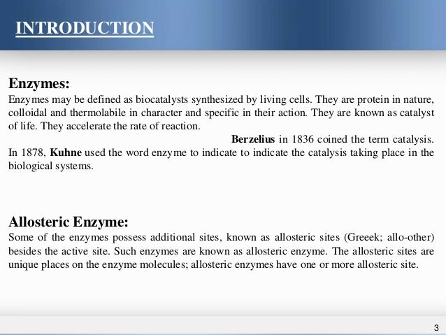 allosteric enzyme