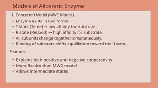 Comprehensive Overview of Allosteric Enzymes and Factors Affecting ...