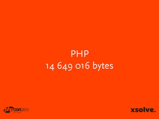 PHP
14 649 016 bytes

 