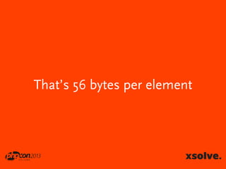 That’s 56 bytes per element

 