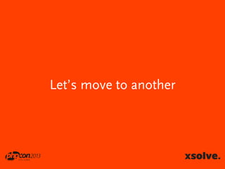 Let’s move to another

 