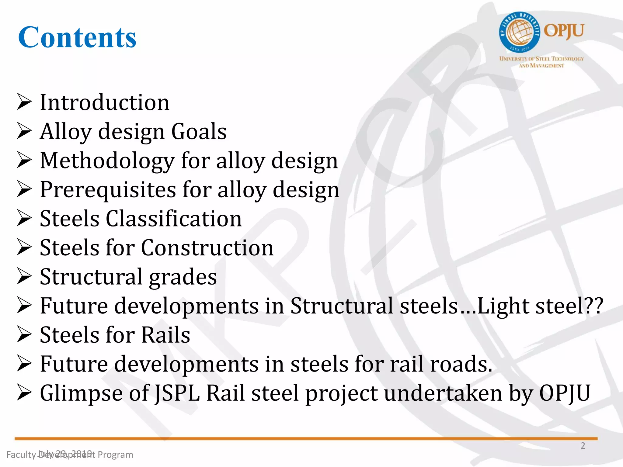 Alloy design for Structural and rail applications | PDF