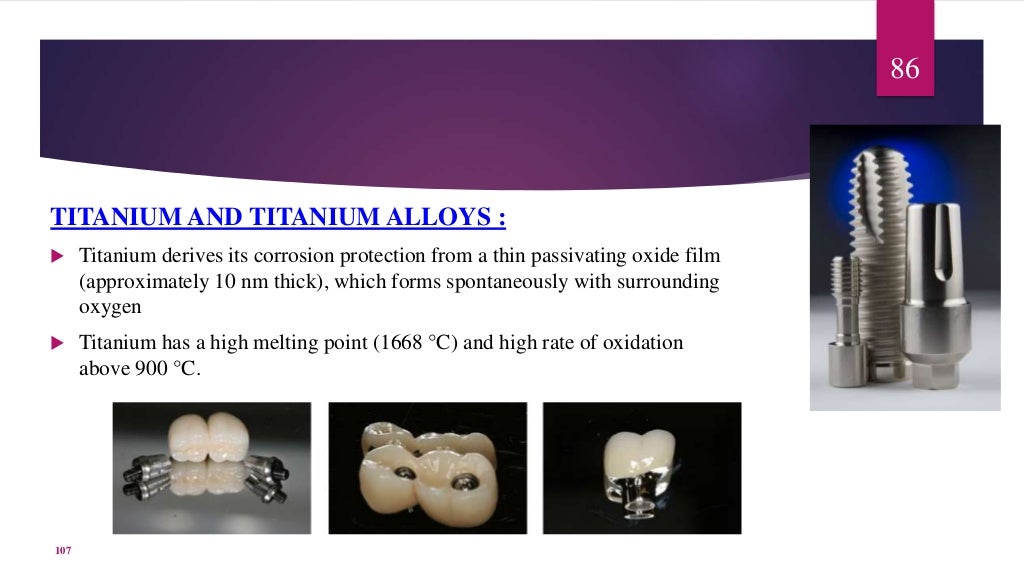 Alloys in prosthodontics