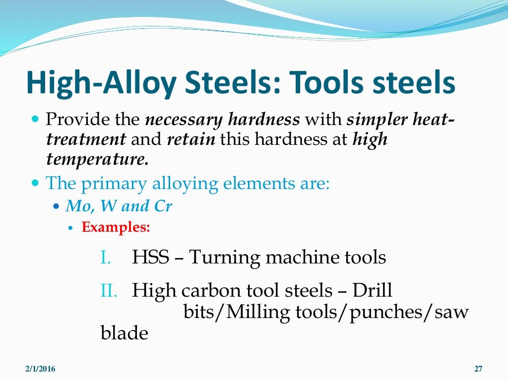 Alloy steels