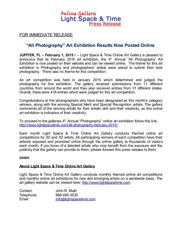 "All Photography" 2015 Online Art Exhibition Now Online and Ready to View