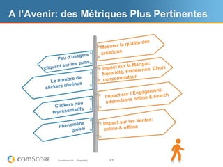A l’Avenir: des Métriques Plus Pertinentes




          © comScore, Inc.   Proprietary.   43
 