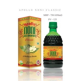 A P O L L O N O N I C L A S S I C
MRP - 750 (450ml)
PV - 125
 