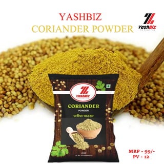 CORIANDER POWDER
YASHBIZ
MRP - 99/-
PV - 12
 