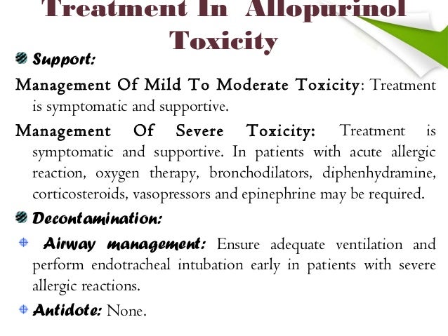 Allopurinol reaction