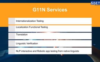 End to End Testing with Quality Enthusiasts: SDET Technologies | PPTX