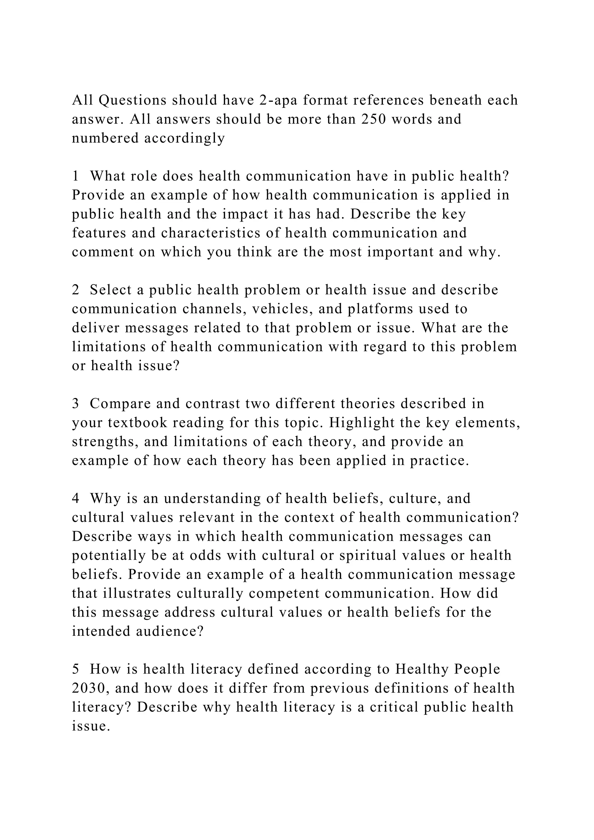 All Questions should have 2-apa format references beneath each answe.docx