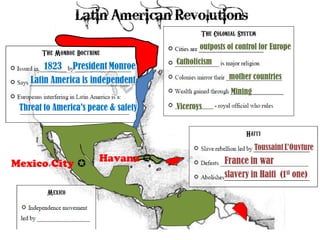 Mexico City 
Havana 
 