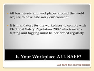 Safe Service Work All safe services ppt | PPTX
