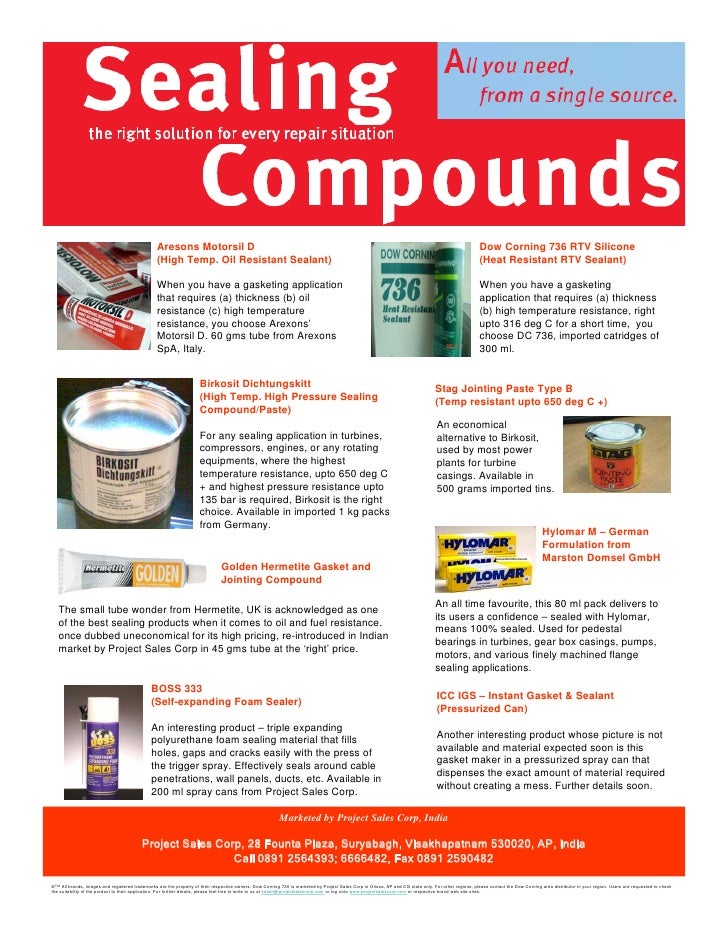 All Sealing Compounds One Source