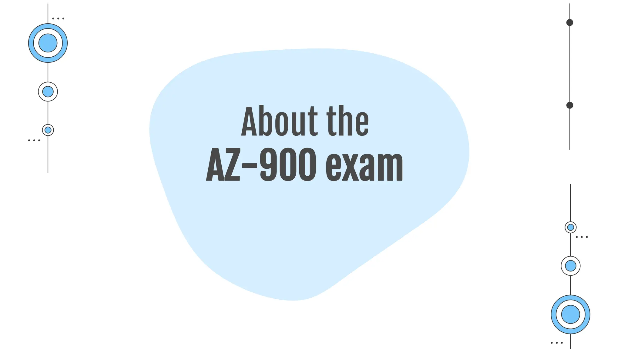 About the
AZ-900 exam
 