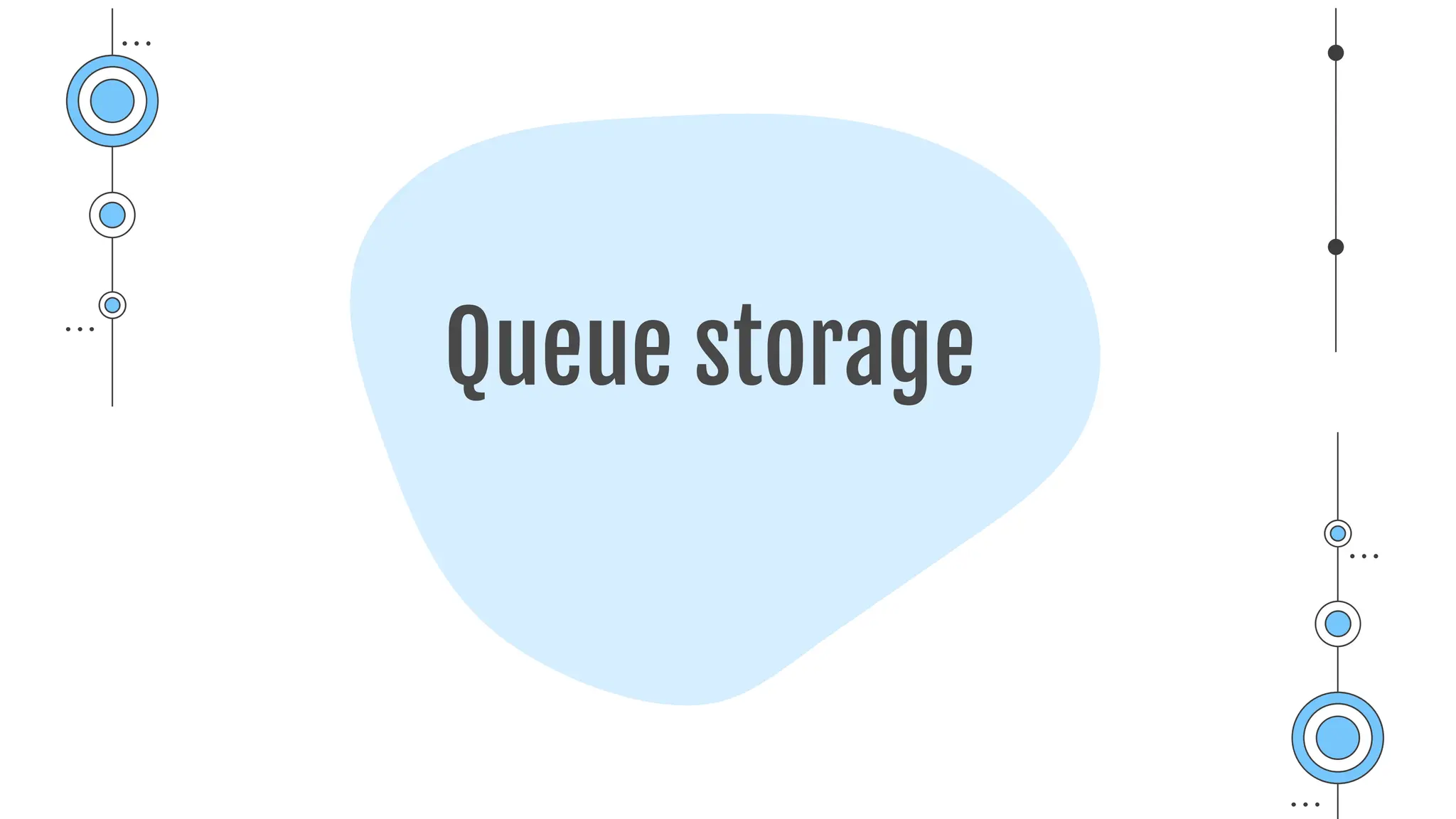 Queue storage
 