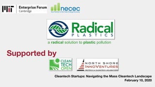 Cleantech Startups: Navigating the Mass Cleantech Landscape