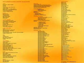 LISTA de PRESENTACIONES en ESPAÑOL- Revisado 26-8-2023
CRISTO
Resurrección – según los evangelios
Cristo Rey
Cristo vive
Cuerpo de Crito - Corpus Christi 1,2,3,4
Cristo y su Reino
Sagrado Corazón 1 + 2 – biblia y doctrina–
Haurietis aquas – el culto del Sagrado Corazón
Vocación a la bienaventuranza
Vocación a evangelizar con Cristo
IGLESIA
Revelacíon Divina
Ministerio sacerdotal
Comunidad humana
Iglesia, madre y maestra
Signos de esperanza
Sinodo jovenes
CULTURA Y HISTORIA
Colón y el descubriento de America
Confraternitdades y processiones– Hispanic
Diwali – Festival de luz – Fiesta Hindi
Futbol en España
Presidente Trump
Revolución y el Comunismo 1, 2, 3
Feria de Sevilla
Virgen del Pilar y Hispanicidad
FAMILIA, HIJOS, NIÑOS
Abuelos
Amor y Matrimonio 1,2,3 – 4,5,6 – 7,8,9
Dignidad de la mujer – John Paul II
Dios de Amor (sexo)
Encuentro Mundial de Familias - Roma 2022 – festival de ls familias
Familiaris Consortium 1,2,3,4
DIOS
Angeles
Ven Espiritu Santo
Dios es Amor 1,2– Benedicto XVI
El hombre, imagen de Dios
Trinidad
AÑO LITURGICO
Adviento y Navidad 1 + 2
Todos las Almas
Todos los Santos– Halloween para Cristianos
Carnival y Cuaresma
Navidad– el nacimiento del Señor
Semana Santa para adullos
Semana Santa para niños 8+ años
Semana Santa – dibujos para niños
Semana Santa– Vistas de las ultimas oras de JC – La Pasión
Domingo– Dia del Señor – JP2
Accion de Gracias - Thanksgiving
MARIA
Fátima – Historia de las Aparitciones de la Virgen
Maria y la Biblia
Maria Doctrina y Dogmas
Medjugore peregrinación
Virgen de Guadalupe, Mexico – aparitciónes
Virgen del Pilar –festival hispanica
Nuestra Señora de Sheshan, China
SCIENCE
Mars Rover Perseverence – Spanish
Juno explora Jupiter
Parker Sonda Solar
MORAL Y ETICA
Vacaciones Cristianos - JP2
Conciencia, Comunidad Humana, Libertad Humana y Salvacion
Justificación y gracia, Vida en Cristo, Merito y Santidad, Ley moral
Moraliidad de actos humanos, Pasiones, Pecado , Sinceridad
Justicia social ,Vida Social– participacion,Virtud
Vocación– www.vocation.org
Vocación a evangelizar
Vocación a la bienaventuranza
Papa John XXIII – Paz en la tTerra
Papa Paul VI
Papa Juan Pablo II –
Redentor del hombre,
Karol Wojtyla + Pontificado 1+2
Papa Benedicto XVII – en Alemania JMJ 2005
PAPA FRANCISCO – DOCUMENTOS
Amor y matrimonio- Amoris Laetitia – 1.2 – 3.4 – 5.6
Cristo vive - 1,2,3 – 4,5,6 – 7,8,9
Evangelii Gaudium 1,2,3,4,5
Gaudete et Exultate 1,2,3,4,5
FRATELLI TUTTI - 1,2 – 3,4,5 – 6,7,8 (somos todos hermanos)
LAUDATE Sii
1 – cuidado de la casa común
2 – evangelio de la creación
3 – la raiz de la crisis ecologica
4 – ecologia integral
5 – lineas de acción
6 –Educación y Espiritualidad Ecological
LAUDATUM DEUM
LUMEN FIDEI – capitulo 1,2, - 3,4
Misericordiae Vultus in Spanish – Rostro del Perdón
Querida Amazonia 1,2,3,4
PAPA FRANCISCO – VIAJES
Papa Francisco en Africa
Papa Francisco en America
Papa Francisco en Bahrain 1+ 2
Papa Francisco en Brazil WYD 2013
Papa Francisco en Bulgaria and Macedonia
Papa Francisco en Canada 1,2,3
Papa Francisco en Central African Republic
Papa Francisco en Chile 1 + 2
Papa Francisco en Chipre
Papa Francisco en Colombia 1 + 2
Papa Francisco en Congo 1+ 2
Papa Francisco en Cuba 2015
Papa Francisco en Egypto
Papa Francisco en Eslovaqiia 1 + 2
Papa Francisco en Europa – parliamento
Papa Francisco en Fatima, Portugal
Papa Francisco en Grecia
Papa Francisco en Tierra Santa, Israel, Palestine Jordan
Papa Francisco en Hungria 2021 + 2023
Papa Francisco en Iraq 1,2,3
Papa Francisco en Ireanda – encuentro mundial de familias
Papa Francisco en Kenia
Papa Francisco en Japón
Papa Francisco en Kazaquistan 1+ 2
Papa Francisco en Malta
Papa Francisco en Marruecos
Papa Francisco en México
Papa Francisco en México 2016
Papa Francisco en Mongolia
Papa Francisco en Panama – JMJ 2019
Papa Francisco en Peru
Papa Francisco en Polonia- Auschwitz
Papa Francisco en Polonia – JMU - 2016
Papa Francisco en Portugal 2021 + JMJ 2023
Papa Francisco en Romania
Papa Francisco en Sudan
Papa Francisco en Suecia
Pope Francis en Tailandiia
Papa Francisco en Uganda
Papa Francisco en United Arab Emirates
SANTOS Y MÁRTIRES
Mártires de Corea
Mártires de Japón
Mártires de Uganda
Mártires de Vietnam
Mártires de Nortd America
San Alberto Magno
San Alfonso Maria Liguori
San Ambrosio de Milan
San Andrés, Apostol
San Antonio de Padua
San Antonio del desierto (Egypto)
San Bruno, fundador de los cartujos
San Carlos Borromeo
San Ciril and Metodio
San Columbanus 1,2
San Daniel Comboni
San Domingo de Guzman, dundador de los Dominicos
San Dominic Savio
San Esteban, proto-martir
San Felipe Neri
San Francis co de Asís 1,2,3,4
San Francisco de Sales
San Francisco Xavier
San Ignacio de Loyola
San Joaquin y Santa Ana
San José, obrero, marido, padre
San Juan Bosco, fundador de los Salesianos
San Juan Crisostom
San Juan de la cruz
San Juan Ma Vianney, Curé de'Ars
San Juan E. Newman, cardinal
San Juan N. Neumann, obispo de Filadelfia
San Juan Paul II, Karol Wojtyla
San Juan, Apostol y Evangelista
San Leon el Grande
San Lukas, Evangelista
San Marcos, Evangelista
San Martin de Porres
San Martin de Tours
San Mateo, Apostol y Evangelista
San Maximiliana Kolbe
San Nazareo y Celso, martires
San Nicolas (Santa Claus)
San Pablo, 1 + 2
San Padre Pio de Pietralcina
San Patricio de Irlanda
San Pedro Claver
San Roberto Bellarmino
Santiago, Apostol
San Simon y Judas Tadeo, apostoles
San Zacharias e Isavel, padres de Juan el Bautista
San Tomás Beckett
San Tomás de Aquinas
San Valentino
San Vincent e de Paul
San Zacharias y Santa Isabel
Sant’ Agueda, virgen and martir
Santa Bernadita de Lourdes
Santa Brigid a de Irlanda
Santa Caterina de Alexandria, virgen y martir
Santa Caterina de Siena
Santa Cecilia, virgen e martir
Santa Faustina and divine mercy
Sant’ Agnes of Rome, virgen y martir
Sant’ Isabel de Hungria
Sant’ Inés, virgen y martir
Santa Lucia, virgen y martir
Santa Margarita de Escocia
Santa Maria Goretti
Santa Maria Magdalena
Santa Marta, Maria y Lazaro
Santa Monica, madre de San Augustine
Santa Rita de Cascia
Santa Teresa deAvila
Santa Teresa de Calcutta
Santa Terese de Lisieux 1 + 2
Para commentarioa – email – mflynn@lcegionaries.org
fb – Martin M Flynn
 