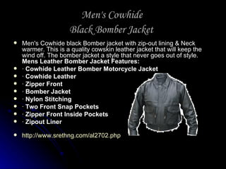 leather bomber jacket with zip out lining