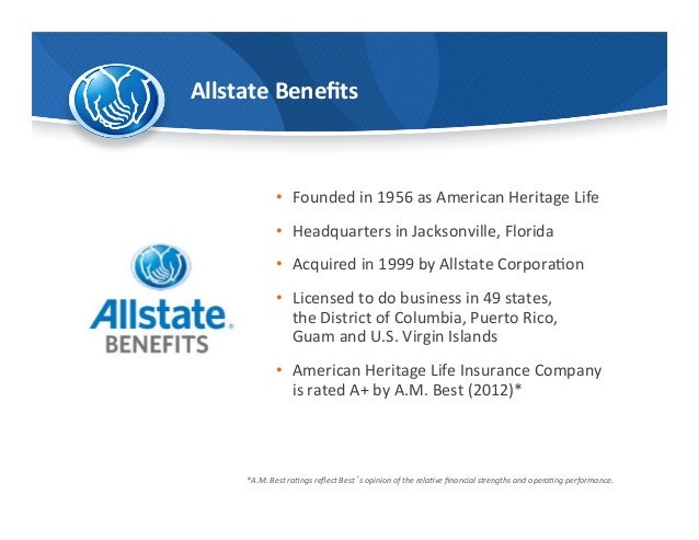 Allstate Employee Benefits >> Allstate Voluntary The Allstate Corporation Allstate Employee Benefits >> Allstate Voluntary The Allstate Corporation