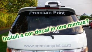 Install a car decal in one minute? All details.