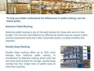 Best Types of Warehouse Pallet Racking | PPT
