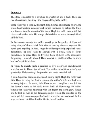 the devoted friend moral