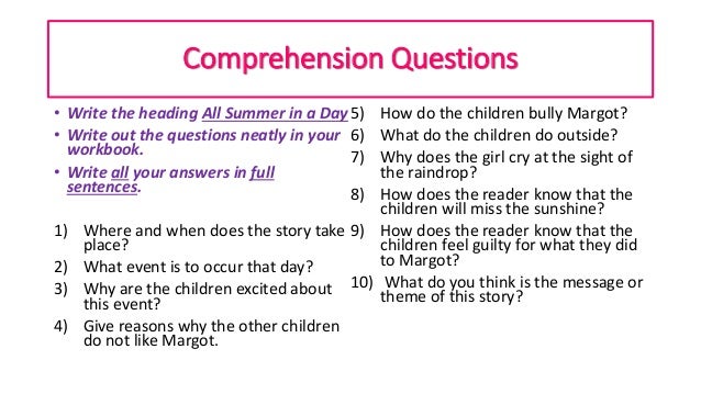 Intrepid image pertaining to all summer in a day worksheet Simplicity image intended for all summer in a day worksheet