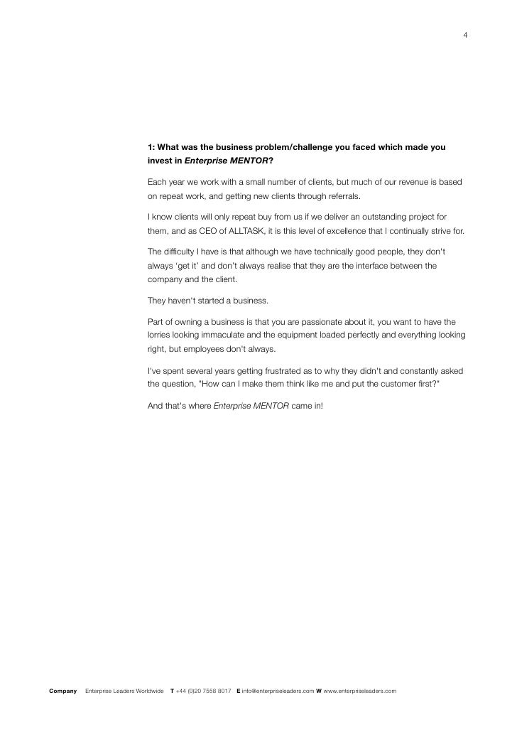 mentors case study Develop your mentoring skills and support jobseekers by joining the cipd's network of volunteers. mentors case study Develop your mentoring skills and support jobseekers by joining the cipd's network of volunteers.