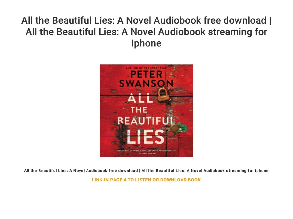 All the Beautiful Lies A Novel Audiobook free download