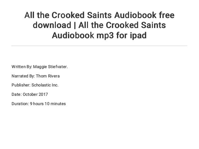 all the crooked saints book
