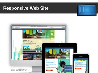 Responsive Web Site




                       UIWindow
                       768 x 1024




   Cisco London 2012
 