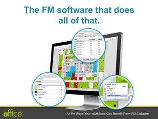 All the Ways Your Workforce Can Benefit From FM Software
The FM software that does
all of that.
 