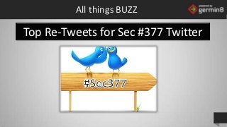 All things BUZZ

Top Re-Tweets for Sec #377 Twitter

powered by

 