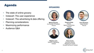 • The state of online grocery
• Instacart: The user experience
• Instacart: The advertising & data offering
• Planning con...