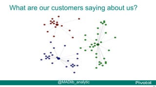 50
What are our customers saying about us?
@MADlib_analytic
 