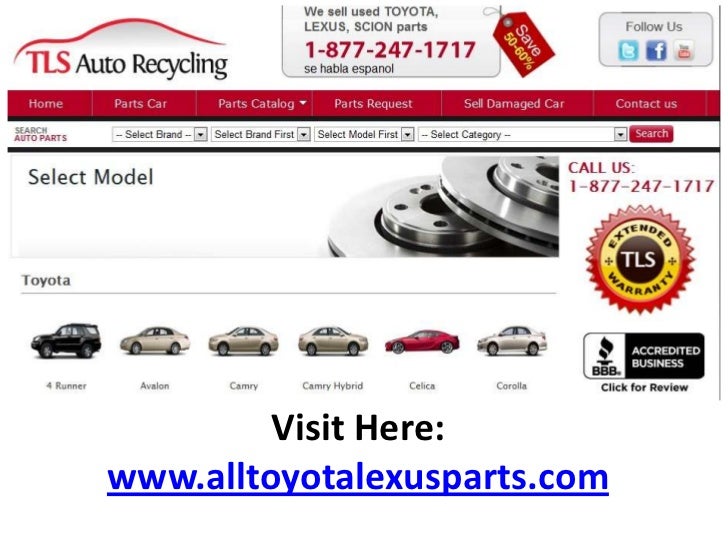 Used Toyota Parts | Lexus Parts | Save up to 60% | TLS Auto Recyclin…