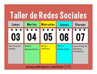 #OpenSpace

La Ley de Dos Pies
La ley de dos pie dice que si las personas
se encuentran en situaciones donde no están
ni aprendiendo ni contribuyendo con nada,
ellos son responsables de moverse hacia
otro sitio - usando sus dos pies para encontrar
un lugar donde su participación
sea más significativa.

 