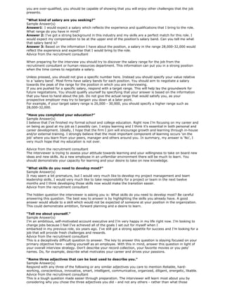 All type of interview question and answer | DOCX