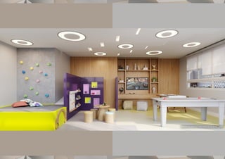 PERSPECTIVA ARTÍSTICA PRELIMINAR DO SALÃO DE JOGOS
 