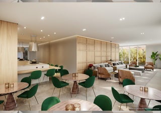 PERSPECTIVA ARTÍSTICA PRELIMINAR DO SALÃO DE FESTAS
 