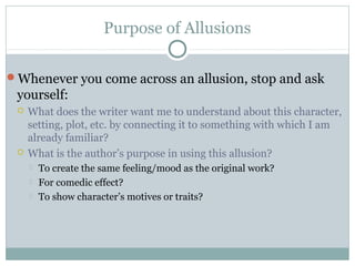 Allusions | PPT