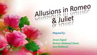 Allusions in Romeo & juliet