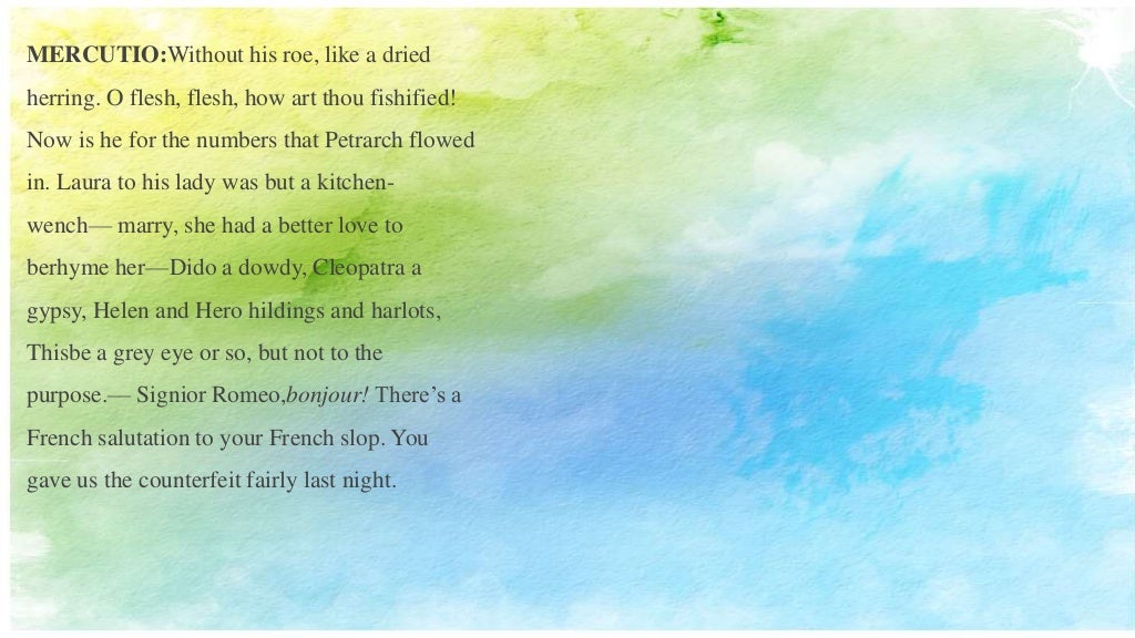 Allusions In Romeo Juliet