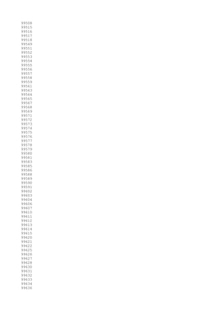 99508
99515
99516
99517
99518
99549
99551
99552
99553
99554
99555
99556
99557
99558
99559
99561
99563
99564
99565
99567
99568
99569
99571
99572
99573
99574
99575
99576
99577
99578
99579
99580
99581
99583
99585
99586
99588
99589
99590
99591
99602
99603
99604
99606
99607
99610
99611
99612
99613
99614
99615
99620
99621
99622
99625
99626
99627
99628
99630
99631
99632
99633
99634
99636
 